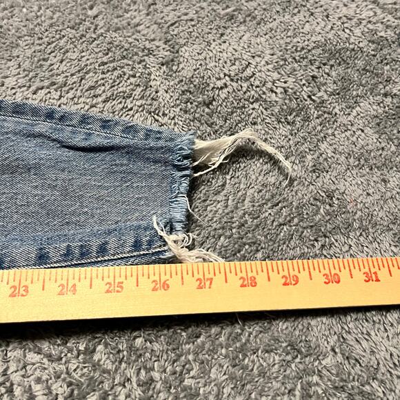 Madewell Jeans Womens 27 Perfect Vintage Distressed Raw Hem High Rise Pants - Picture 11 of 12